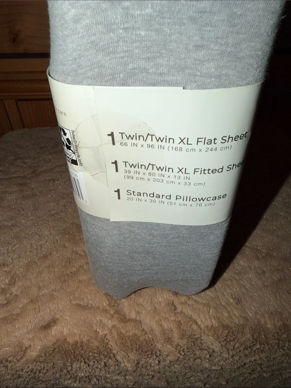 The Farmhouse Jersey Knit 3-Piece Sheet Set - Twin/Twin XL Heather Gray